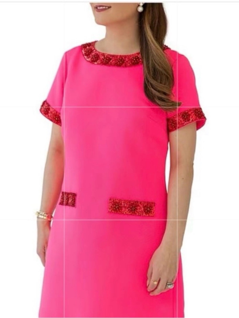 Sail to Sable x Style Charade collection Tracy pink sequin embellished dress NEW - Picture 6 of 10